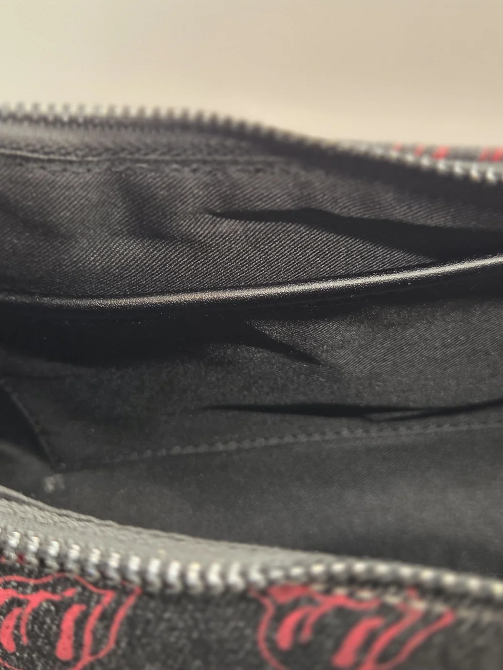 The Rolling Stones All-Over Tongue Logo Black Denim Small Hobo Shoulder Bag New